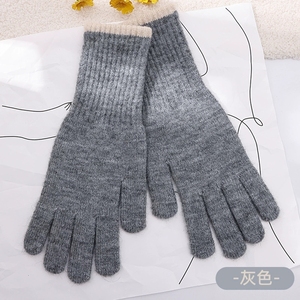 Guantes <span class=keywords><strong>de</strong></span> Invierno Tejidos con Pantalla Táctil para Uso en Exteriores, con Dedos Expuestos, Aptos para Ciclismo, Venta al Por Mayor - Product Image 6