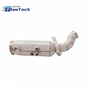 ท่อดาวน์ไปป์สแตนเลสสำหรับ Audi A4 A5 Avant B8 B8.5 B9 2.0T Turbo พร้อมแผ่นกันความร้อน - Product Image 2