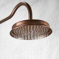 Ensemble de mitigeur de douche à poignée unique en bronze huilé classique noyau de Valve en céramique en laiton Durable jet de Massage de pluie douce pour hôtels
