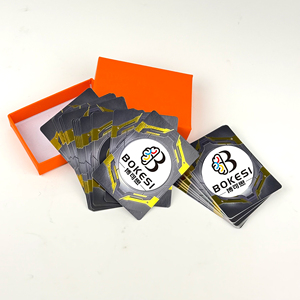 Bokesi Custom Poker Club Naipes Tarjetas de juego de plástico o papel duraderas - Product Image 4