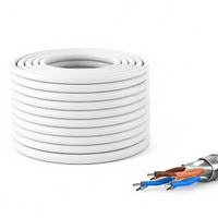 Cable LAN Cat5e de Cobre Puro con Conductor Sólido, Cable Ethernet de Alta Velocidad para Router, Switch, CCTV y Red PoE
