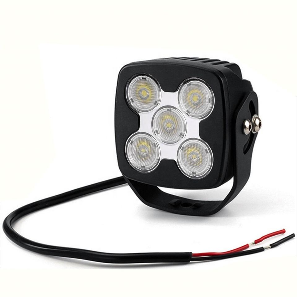 IP68 Waterproof 50W LED Work Lights Blue Square 4.3 Inch for Trailers Tow Trucks Tractors for Jeep Offroad Heavy Duty New