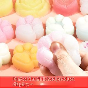 Qiaobeixing Collezione di Stampi in Silicone Morbido Unisex a Forma di Zampa di Gatto, per Waffle, Resina Cristallina, Colla AB, Stampi Fai da Te per Cibo Decorativo, Età 14+ - Product Image 5