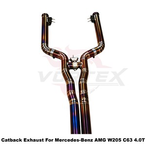 Vortex Thermal-Efficient Golden Titanium Exhaust System For Mercedes-Benz AMG W205 C63 4.0T 2015-2024 - Product Image 3
