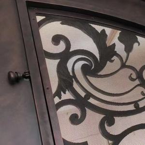 Porte d'entrée en fer forgé Accessoire pour portes d'entrée à rupture thermique Bouton en verre - Product Image 6