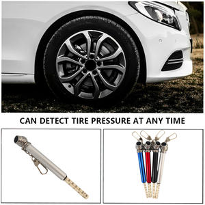Manomètre pour pneus, stylo de test de sécurité pour véhicules, <span class=keywords><strong>tube</strong></span> en aluminium imprimé, barre en plastique à <span class=keywords><strong>4</strong></span> côtés, mini manomètre pour pneus de voiture avec aimant -M - Product Image 4