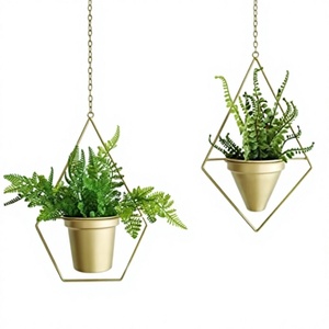 Maceta Decorativa Redonda Hecha a Mano para Interiores con Acento Moderno para Decoración de Jardín y Hogar, Axiom Accents Touch - Product Image 1
