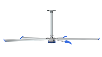 Ventilateur de plafond industriel HVLS 4,5 m (14,7 pi) 5 pales, moteur à aimant permanent, faible bruit, 9750 m³/min, économie d'énergie pour entrepôt