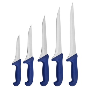 Couteau de pêche à lame droite, pointe tombante, pour camping en extérieur, en acier inoxydable, manche en plastique, épaisseur 2 mm, 20 cm, multi-usage, DIY, OEM HK - Product Image 2