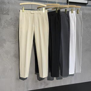 Pantalones de Vestir para Hombre 2026 Arrival, de Seda Helada Elástica, Corte Ajustado, Sin Plancha, Estilo Business para Oficina y Uso Diario - Product Image 2