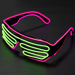 Lunettes LED éclairer <span class=keywords><strong>les</strong></span> nuances clignotant Rave fête de mariage lunettes lumineux brillant nuit spectacles décors activités fourniture de noël - Product Image 1