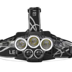 Linterna frontal 5LED recargable con batería incorporada, carga tipo C, luz para senderismo y camping al aire libre - Product Image 4