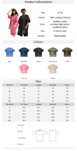 เสื้อยืด QUATU ผู้ชาย พิมพ์ลายพัฟ 270gsm ผ้าฝ้าย 100% ทรงโอเวอร์ไซส์ สไตล์ไฮสตรีท ล้างแบบ Monkey Wash คุณภาพสูง พร้อมป้ายกำกับแบบกำหนดเอง - Product Image 3
