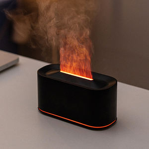 Diffuseur d'arôme de flamme de simulation unique 7 diffuseur d'huiles essentielles colorées 220ml diffuseur portable nébuliseur à ultrasons pour la maison - Product Image 1