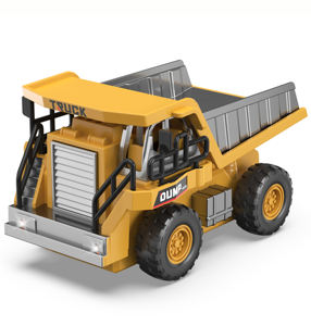 DWI Dowellin 1:64 <span class=keywords><strong>Mini</strong></span> Camion à Benne, Excavatrice et Chariot Élévateur Métalliques Miniatures Série Construction RC 2.4GHz 10 Canaux Prêt à l'Emploi - Product Image 4
