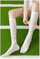 Chaussettes de compression ultra-fines en maille pour femmes, couleur unie, respirantes, pour le tennis, la course à pied et le cyclisme