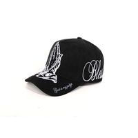 Nouvelles casquettes de baseball Big Boss Baez Gorra Tombochio Belico à 5 panneaux en daim doublé satin avec broderie, strass et épingles métalliques, logo personnalisé