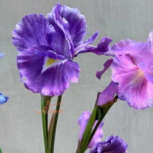 Flor violeta floral de seda artificial grande de <span class=keywords><strong>IRIS</strong></span> morado impreso en 3D DE LA KEWEI-J847 - Product Image 6