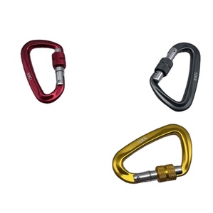 HL110498AL Ganchos de presión de aluminio estilo calabaza Color del arco iris Cuadrado Negro Aleación de aluminio Ganchos de mosquetón - Product Image 3