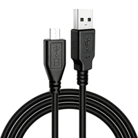 Câble de charge et de données Micro USB 2.0 USB-A 0,3/0,5/1/1,5/1,8/3/5M, conducteur en cuivre pur, écologique, avec gaine en PVC