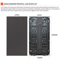 Écran d'affichage à LED de fond de scène géant 500x1000mm P3.91 P4.81 location d'épissure sans couture Pantalla Led
