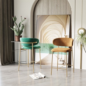 Professional China Manufactured Stylish High <strong>Bar</strong> Chair Modern Upholstered <strong>Bar</strong> <strong>Stool</strong> for Home <strong>Outdoor</strong> Hotel Dining Adjustable - Product Image 4