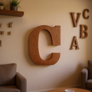 Ilan Lettera Decorativa C 15Cm Decorazione Murale in Legno - Product Image 3