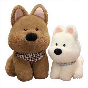 Simulated White Small Dog Plush Toy & Stuffed Animal Doll Sleeping <b>Pillow</b> for Hugging Women's 25cm-60cm Gift - Product Image 3