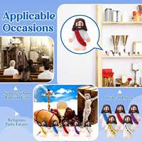 Mini Adornos Religiosos de PVC Ecológicos para Pascua, Figuras de Jesús que te Ama, Juguetes al por Mayor, Pequeñas Figuras de Jesús, Modelo de Artesanía en Resina
