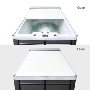 Couverture de <span class=keywords><strong>piscine</strong></span> électrique automatique à enroulement sur rail en aluminium rétractable sur mesure - Product Image 4