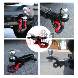 AMBITION Meilleure vente : Support de boule d'attelage robuste avec manille de remorquage, <span class=keywords><strong>attache</strong></span> 2-en-1 compatible avec les attelages de 2 pouces - Product Image 4