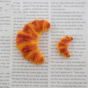 50 Piezas de Adornos de Resina con Forma de Croissant, 14*27mm, Lindos, Realistas, Impermeables, para Manualidades, Decoración, Juguetes - Product Image 3