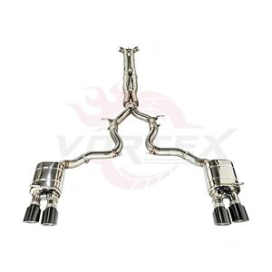 ท่อไอเสียแบบ Catback รุ่น Vortex SS304 พร้อมวาล์วและปลายท่อสีดำแบบ Quad สำหรับรถ Porsche Panamera 971 971.2 2.9T 3.0T ปี 2017-2023 ชุดอุปกรณ์ดัดแปลงแบบ Bolt-On - Product Image 1