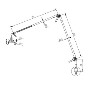 Soporte de Tubo para Terapia de Aire Frío Great Cause, 12 mm, Acero Inoxidable, para Dispositivos de Belleza y Terapia - Product Image 1