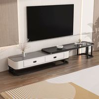 Meubles de salon en promotion : Meuble TV moderne et table basse de style contemporain pour salon
