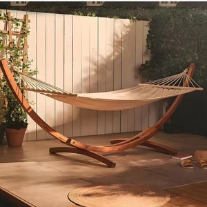 Hamaca de jardín de calidad de fábrica de China, soporte de madera, reposabrazos impermeable, muebles de exterior, tamaño grande, sala de estar, gimnasio, Camping - Product Image 5
