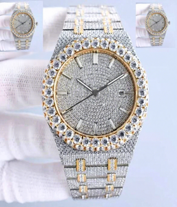 Nuevo Reloj Hip Hop de Acero Inoxidable con Movimiento Automático y Cristales de Moissanita Auténtica - Product Image 1