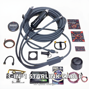 Vendita calda <span class=keywords><strong>3</strong></span>-in-1 cavo Starlink V4 DC a DC tipo <span class=keywords><strong>C</strong></span> caricabatteria per auto con cavo di alimentazione 5m Satellite Internet Gen4 direttamente dalla fabbrica - Product Image 2