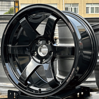 Velg Aluminium Tempa Custom Deep Concave Classic 6 Spoke TE37 Ukuran 18 19 20 Inch 15x9  5*114.3 5*112 5*114.3 untuk Pelek Balap JDM