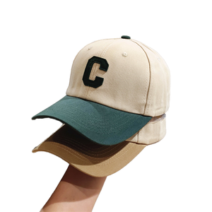 Casquette de baseball unisexe brodée à la main en coton 100% (Terry/Jersey) style vintage, taille personnalisée, bicolore, Mexique, prix usine - Product Image 1
