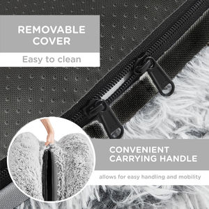 Роскошная плюшевая ортопедическая большая кровать для собак - Product Image 4