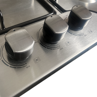 Table de cuisson encastrée de haute qualité Table de cuisson à gaz en acier inoxydable à 5 brûleurs