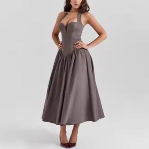 Vestido Casual de Verano para Mujer 2025, Elegante, Espalda Descubierta, Cintura Imperio, Estilo Bohemio, Patchwork, Transpirable y Lavable, Talla XS - Product Image 1