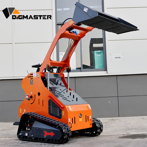 Pengiriman Gratis EPA Rato Compact Tracked Crawler Loader Walk Orange Mini Skid Steer Loader Stand Skid Pompa Motor Bertenaga Bensin - Product Image 1