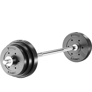 Ensemble d'haltères réglables en acier professionnel de 20 kg à 100 kg, poignées <span class=keywords><strong>EZ</strong></span> <span class=keywords><strong>Curl</strong></span>, options de longueur de 1,2 m à 1,8 m pour la musculation à domicile - Product Image 1