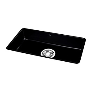 อ่างล้างจานเคลือบอีนาเมล [BAEKJO] ENAMEL 860 สีดำ สำหรับการทำความสะอาดที่ถูกสุขอนามัยและการดูแลรักษาง่ายในครัวสมัยใหม่ - Product Image 1