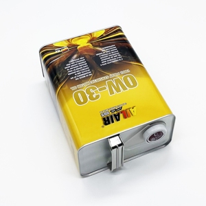 Échantillon Gratuit : Bidon en Fer Blanc F-Style 4000 ml pour Huile Moteur, Forme Carrée ou Rectangulaire, avec Impression Offset et Logo Personnalisé pour le Stockage d'Huile Moteur - Product Image 3
