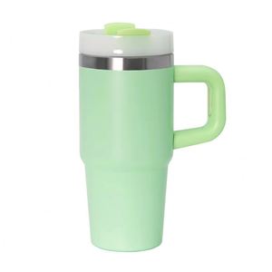 <b>Kids</b> Stainless Steel 14oz Outdoor Travel Beverage Cup with Straw Handle Insulated Vacuum Tumbler - Product Image 1