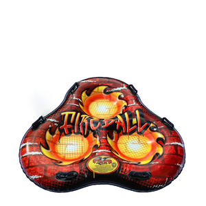 Sports d'hiver amusants, tube à neige gonflable en PVC pour 3 personnes, <span class=keywords><strong>luge</strong></span> Fireball - Product Image 2