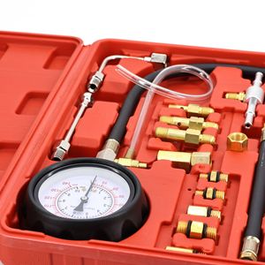 Jeu de manomètres de pression de carburant, 14 pièces, outil de réparation de testeur de cylindre automobile avec adaptateurs dans un étui rigide - Product Image 3